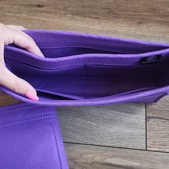 Zoomoni Bag Organizer for Hermes Evelyne III 29 (PM) [Set of 2] in Galaxy Purple - Picture 4 of 4